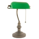 Schreibtischlampe Grün, Braun Ø 27x40 cm E27/max 1x60W