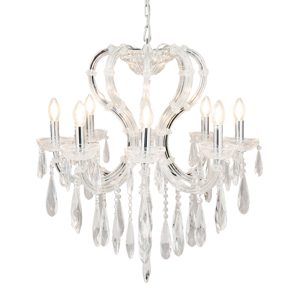 Lustre Blanc Ø 70x78/200 cm E14/max 8x40W
