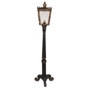 Stehlampe Schwarz Goldfarbig 44x40x172 cm E14/max 1x25W