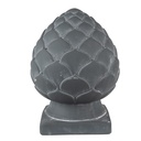 Decoration Statue Pinecone Grey Ø 18x24 cm