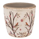 Blumentopf für Innen Beige Braun Ø 13x12 cm