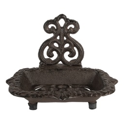 [6Y5748] Porte-savon Marron 15x11x11 cm