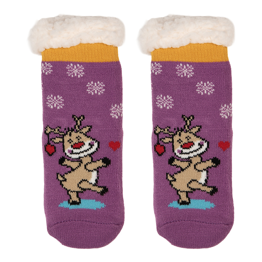Chaussettespour enfants Violet Beige one size