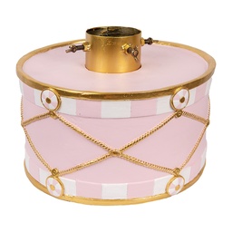 [6MG0107] Supporto per l'albero di Natale Rosa Color oro 40x40x30 cm