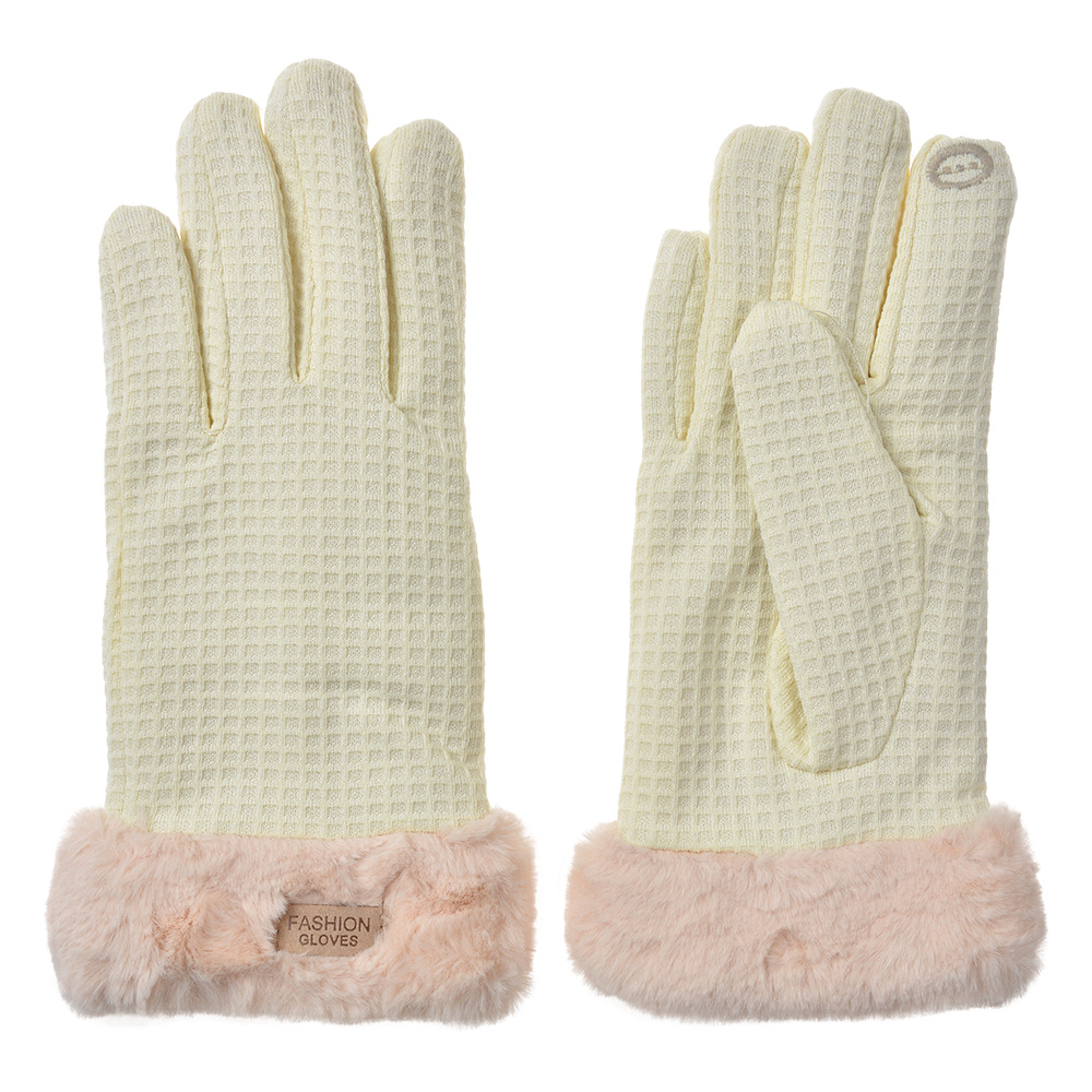 Winter Gloves Beige 9x23 cm