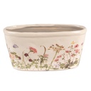 Blumentopf für Innen Rosa, Beige 27x13x14 cm
