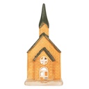 Porte-lampes de Noël Chalet Orange Vert 9x8x21 cm