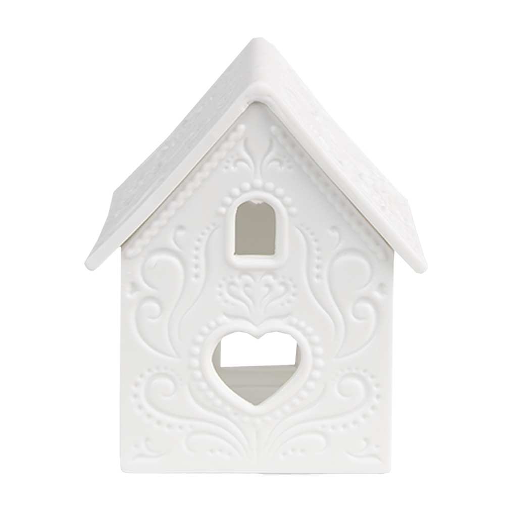 Waxinelichthouder huis 7x8x9 cm