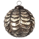 Boule de Noël Cuivre, Marron Ø 9x9 cm