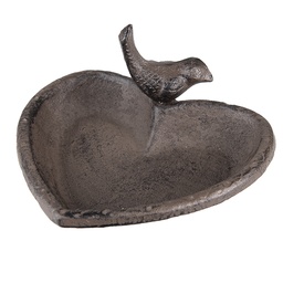 [6Y5283] Abbeveratoio per uccelli Marrone 16x14x8 cm