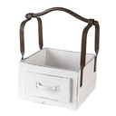 Mand van hout 24x19x28 cm