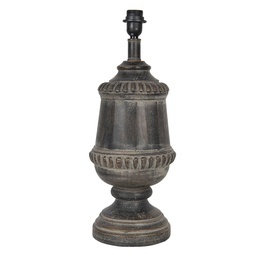 [6LMP667] Lampensockel Tischlampe Braun Ø 21x55 cm E27/max 1x60W