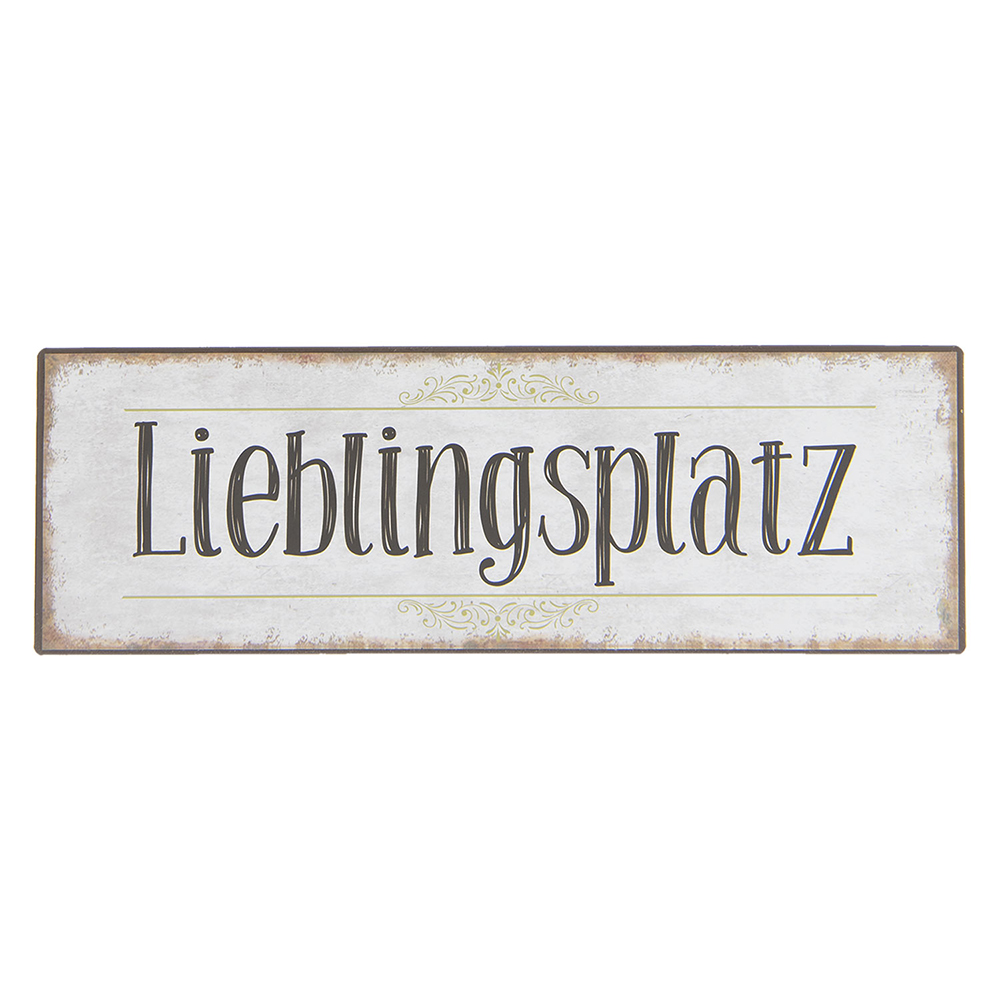 Tekstbord 30x1x10 cm