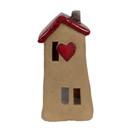 [6CE1775] Decoratie huisje 10x7x19 cm