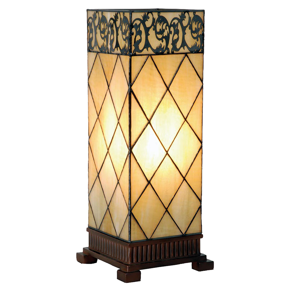 Tafellamp Tiffany 18x18x45 cm E27/max 1x40W