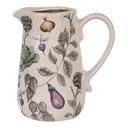 Decorative Pitcher Beige Green 16x12x18 cm