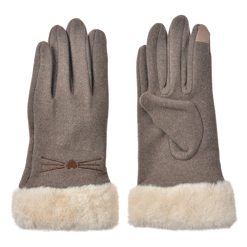 Guanti Donna Marrone 9x23 cm
