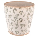 Flower Pot Inside Green, Beige Ø 17x16 cm