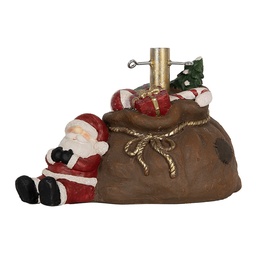 [6MG0119] Kerstboom standaard kerstman 46x31x30 cm
