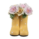 Dekoration Stiefel Gelb 10x10x12 cm