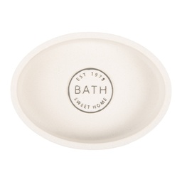 [65873] Soap Dish White 14x10x3 cm
