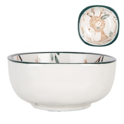 [6CEBO0071] Bol de soupe Beige Marron 10x10x5 cm / 125 ml