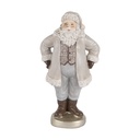 Christmas Decoration Santa Claus Grey 8x6x15 cm
