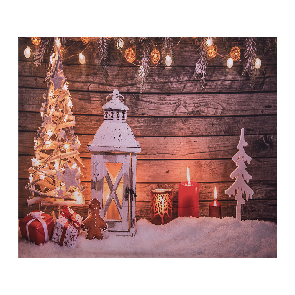 Wall Carpet Christmas tree Brown white 180x1x210 cm