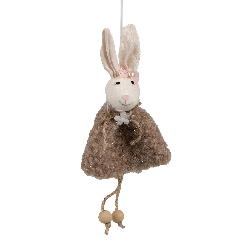 Decoratie hanger konijn 8x3x16 cm