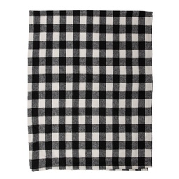 [KT060.146] Plaid Schwarz, Weiß 130x170 cm