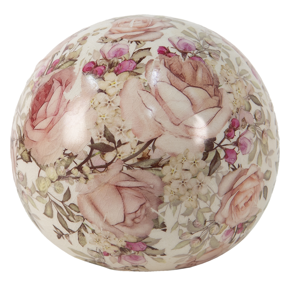 Deko Rosa Ø 9x8 cm