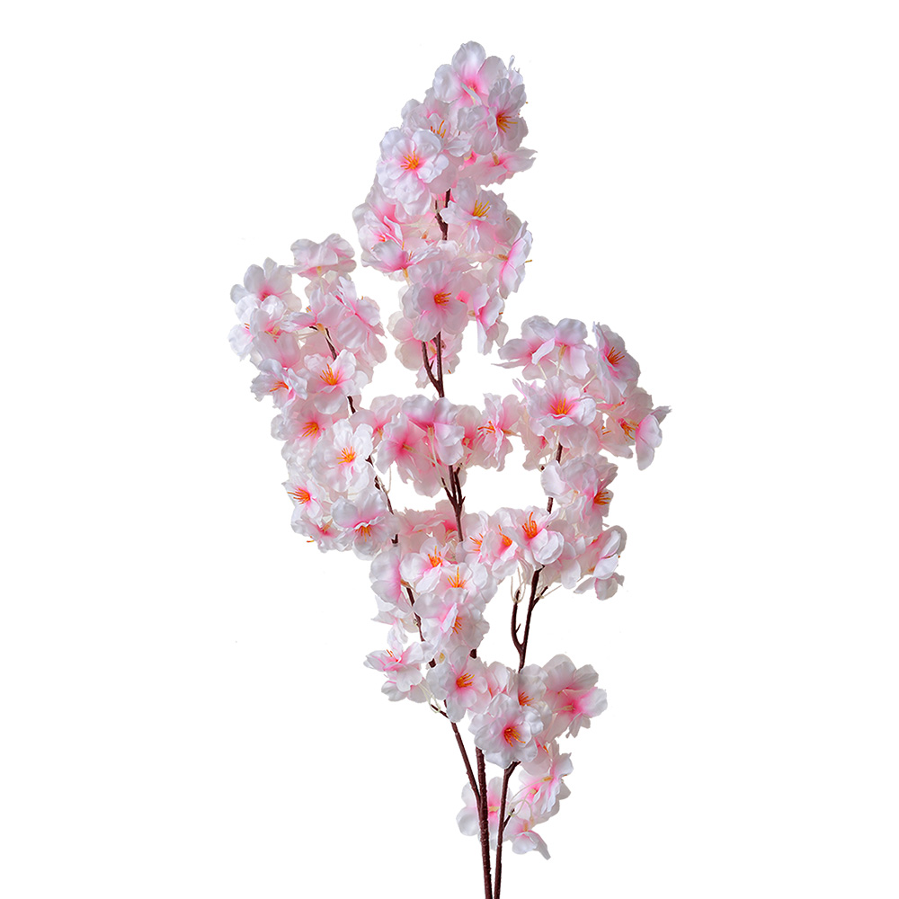 Decoratie tak met bloemen 20x10x106 cm