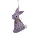 Decorative Hanger Rabbit Purple 6x1x10 cm