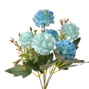 Fleur artificielle Bleu Vert 15x10x30 cm