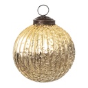 Weihnachtskugel Goldfarbig Ø 7x7 cm