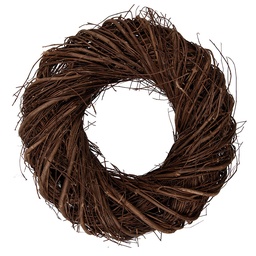 [6RO0601XS] Decoration Couronne Marron Ø 30x8 cm