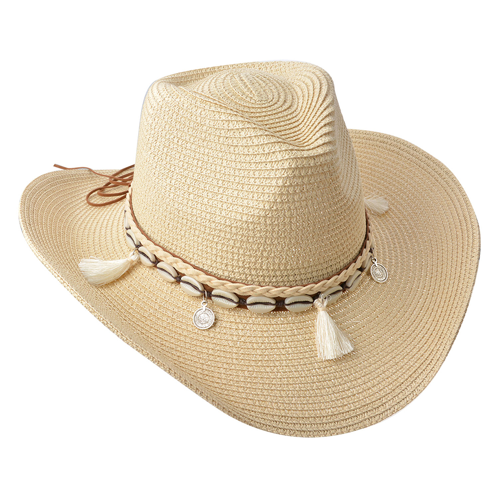 Cappello da Sole Donna Beige 58 cm