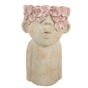 Pot de fleurs d`intérieur Beige Rose 20x19x31 cm