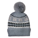 Mütze Damen Grau 22x23 cm