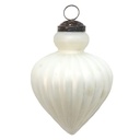 Boule de Noël Blanc Ø 8x9 cm