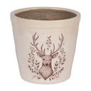 Pot de fleurs d'intérieur Beige Marron Ø 15x14 cm