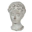 Decoratie hoofd vrouw 12x11x17 cm