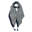 Scarf Women Print Green 90x180 cm