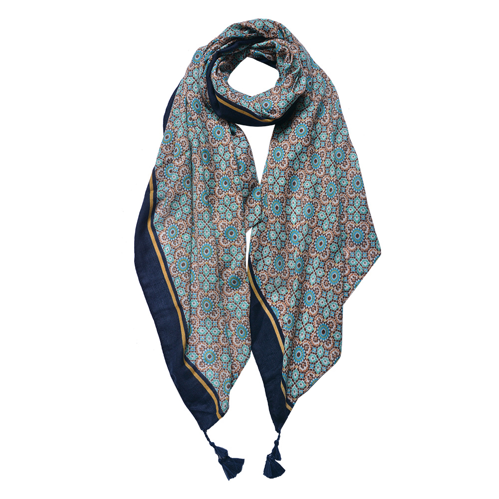 Foulard Donna Stampato Verde 90x180 cm