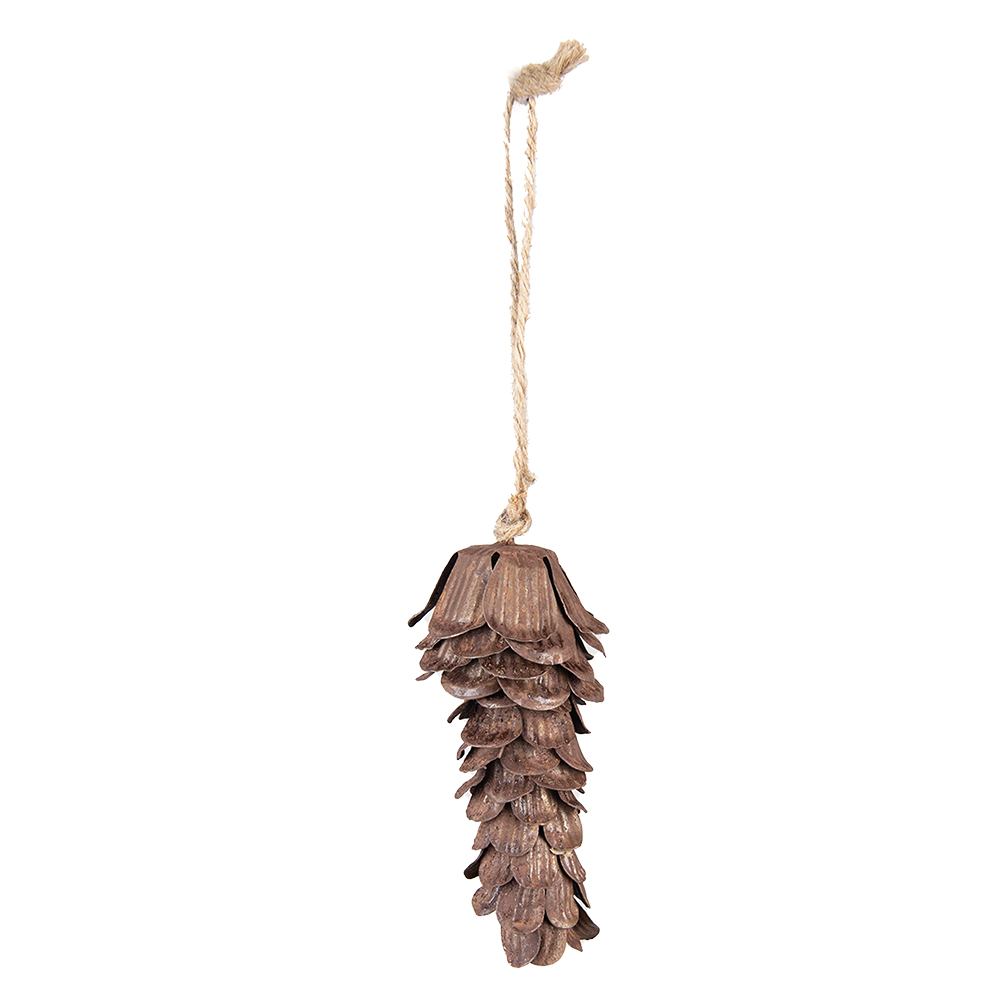 Pendentif décoratif pomme de pin Marron 5x5x12 cm