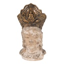 Deko Buddha Braun, Weiß 12x9x22 cm