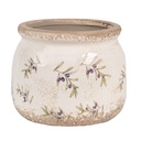 Vaso Porta Pianta Beige Ø 12x10 cm