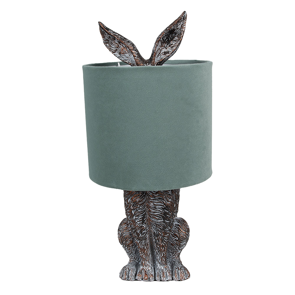 Lampe de table Lapin Marron Vert Ø 20x43 cm E27/max 1x60W