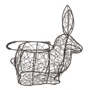 Eierhalter Kaninchen Schwarz 26x13x28 cm