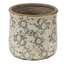Blumentopf für Innen Grau, Beige Ø 17x16 cm